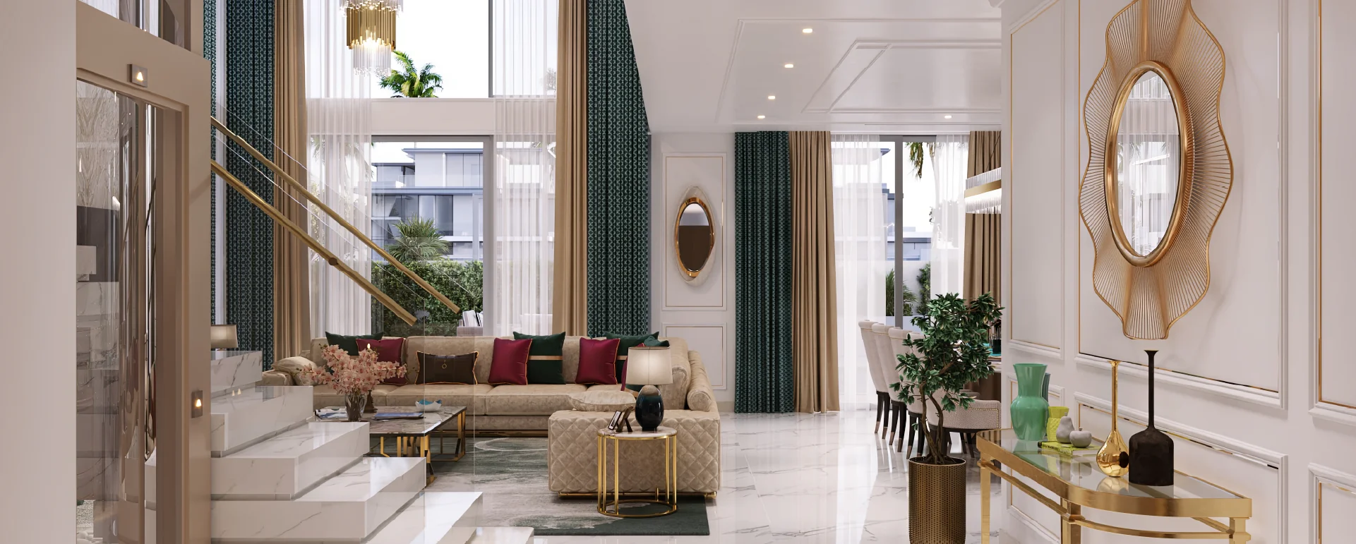 The Cypress three-bedroom townhouse interior