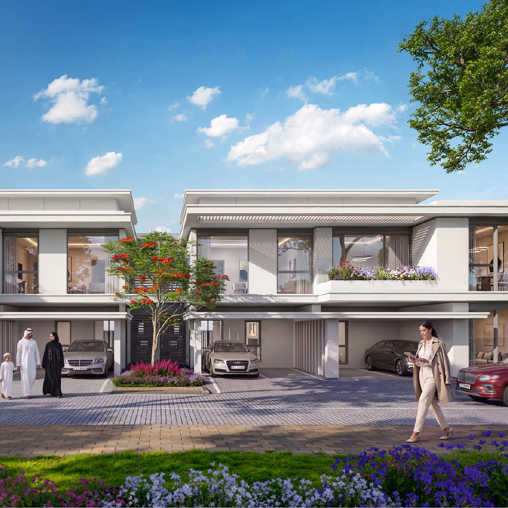 The Cypress three-bedroom townhouse exterior