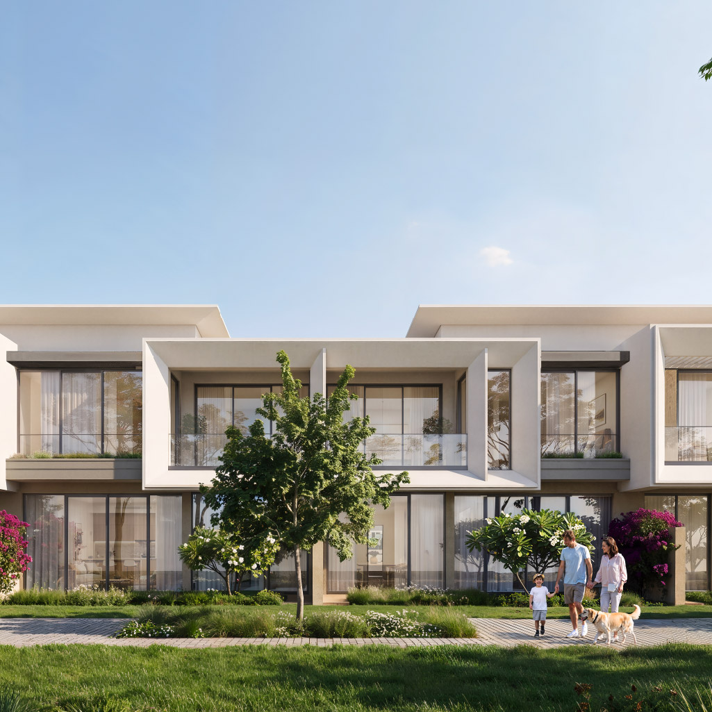 The Cypress three-bedroom townhouse exterior